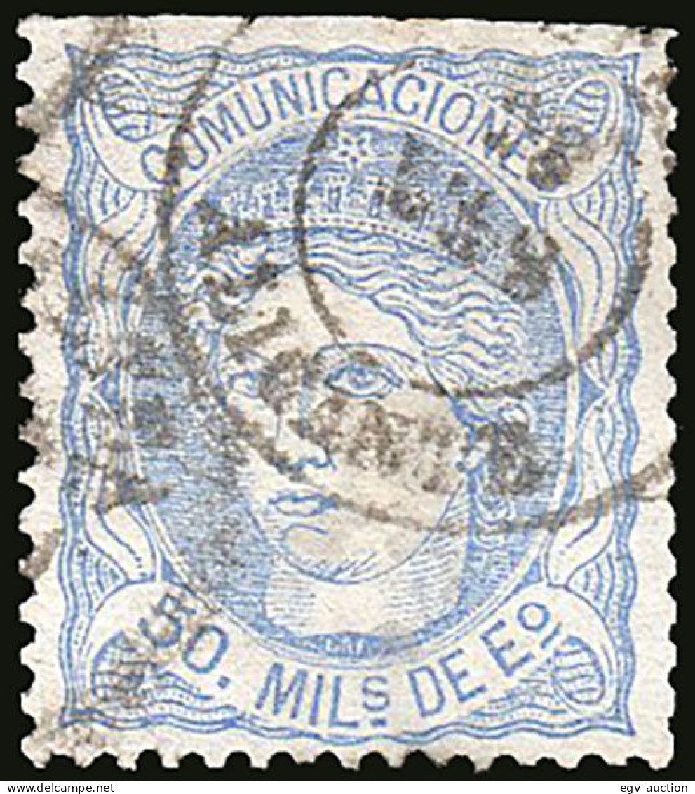 Alicante - Edi O 107 - 50 M.- Mat Fech. Tp. II "Altea" - Dientes Cortos - Used Stamps