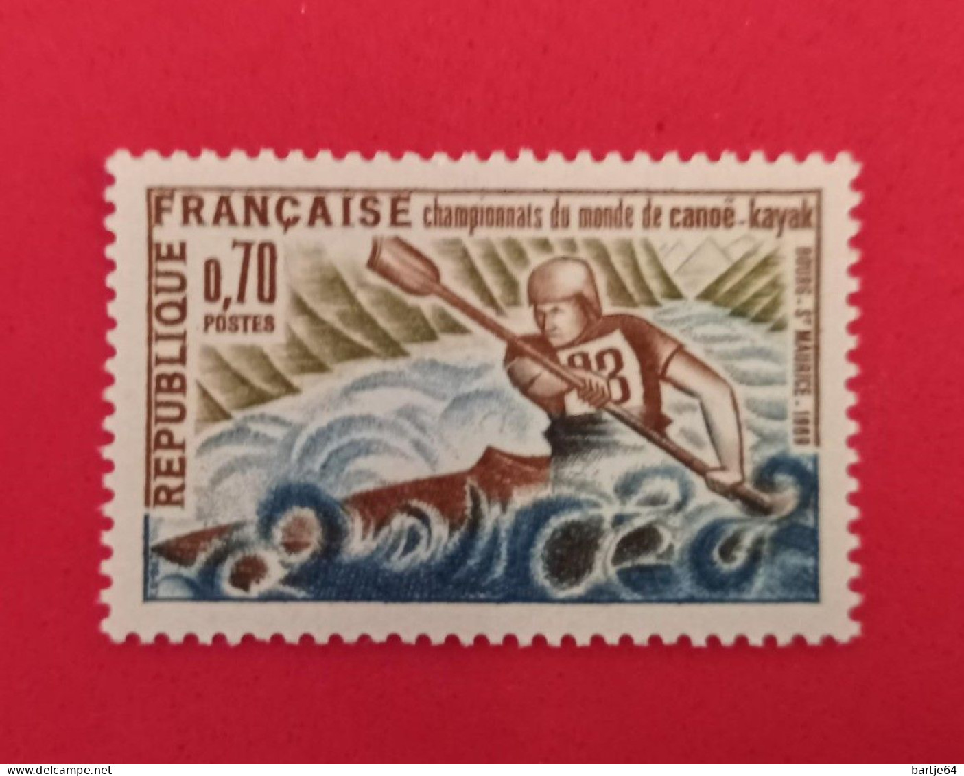 1969 France - Stamp Postfris - Kanu