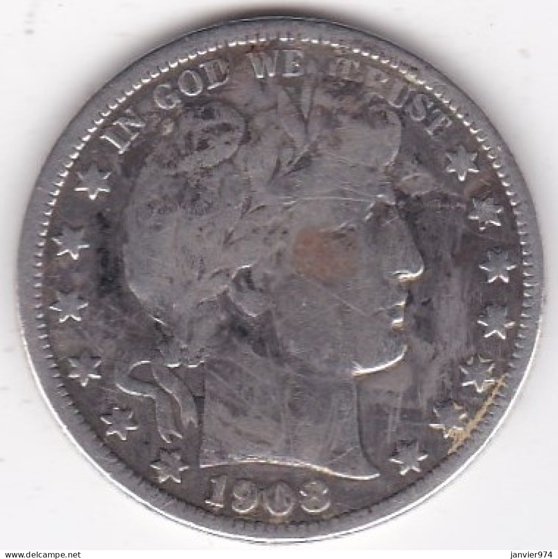 Etats-Unis . Half Dollar 1908 D Denver . Barber, En Argent - 1892-1915: Barber