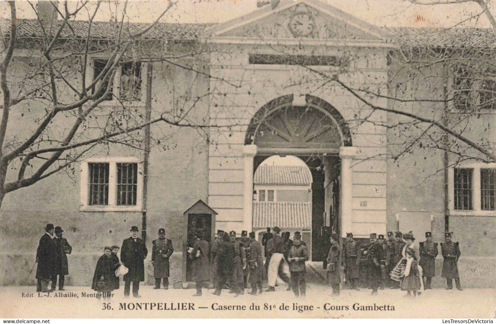 FRANCE - Montpellier - Caserne Du 81ème De Ligne - Cours Gambetta - Carte Postale Ancienne - Regimientos