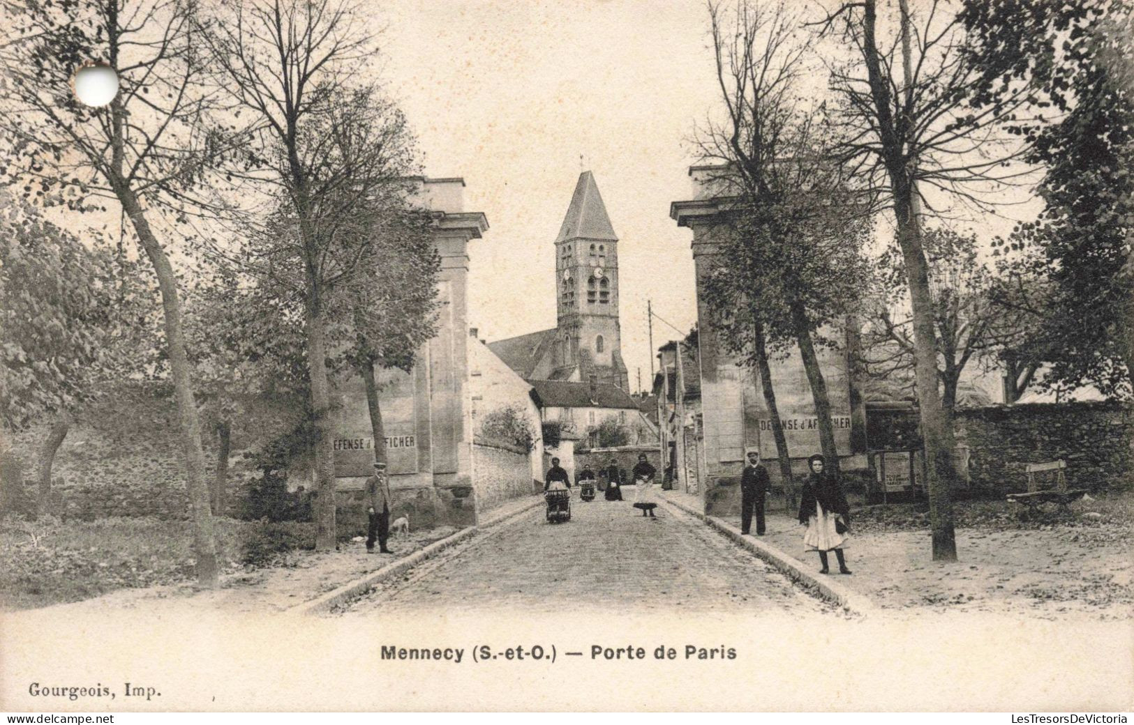 FRANCE - Mennecy (S Et O) - Porte De Paris - Animé - Carte Postale Ancienne - Mennecy