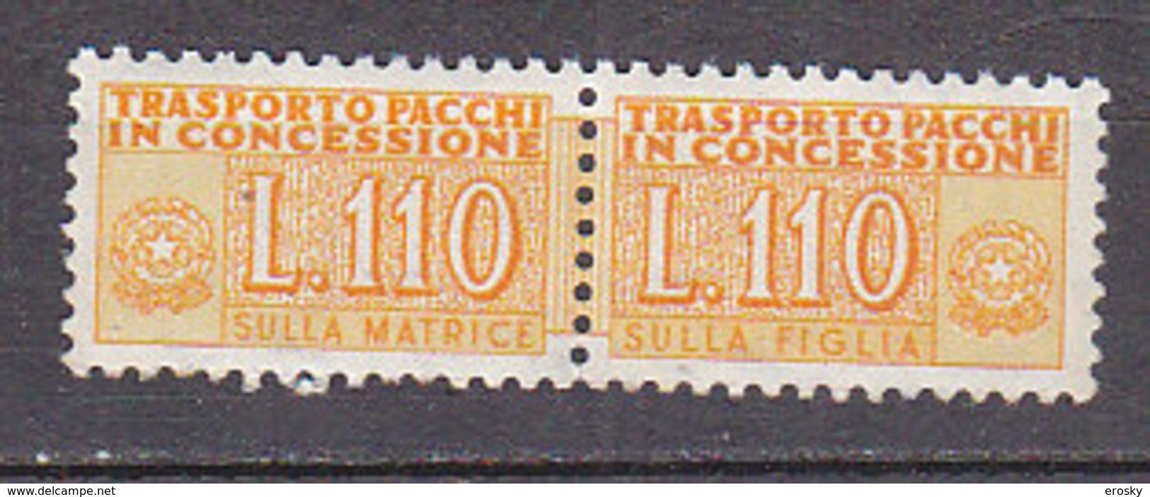 Y6269 - ITALIA PACCHI CONCESSIONE Ss N°13 - ITALIE COLIS Yv N°98 ** - Pacchi In Concessione