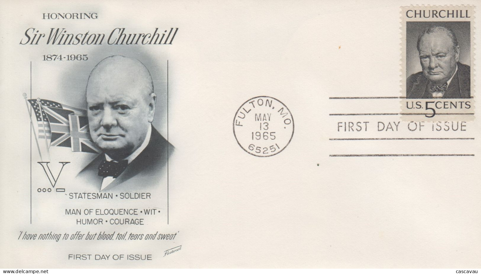 Enveloppe  FDC  1er  Jour   U.S.A    Sir   Winston  CHURCHILL    1965 - Sir Winston Churchill