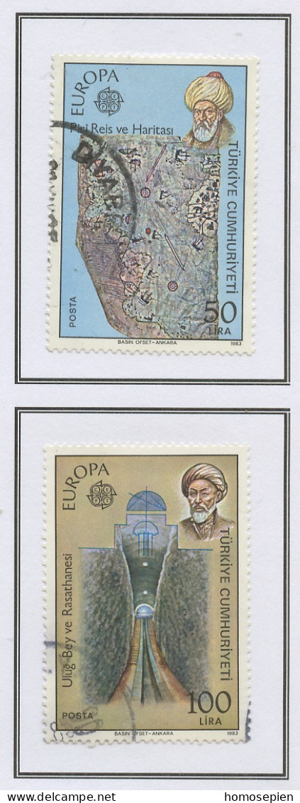 Turquie - Türkei - Turkey 1983 Y&T N°2389 à 2390 - Michel N°2631 à 2632 (o) - EUROPA - Gebruikt