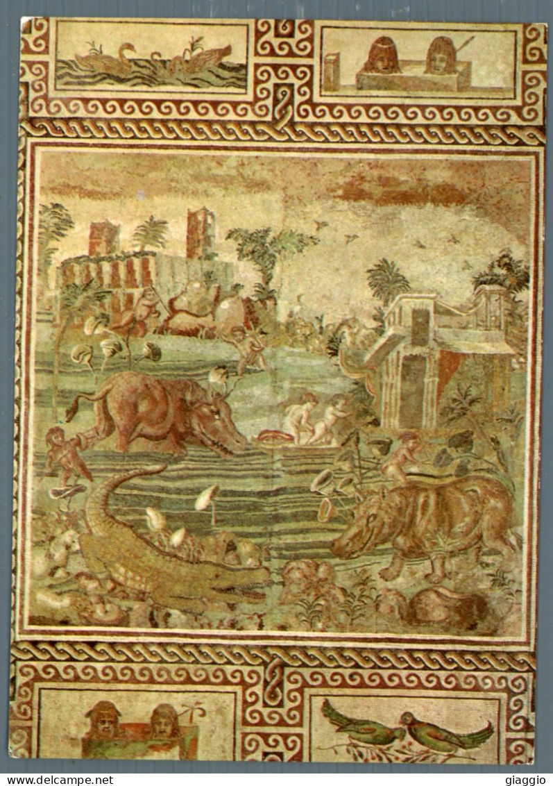 °°° Cartolina - Roma N. 2040 Mosaico Con Veduta Del Nilo Nuova °°° - Musées