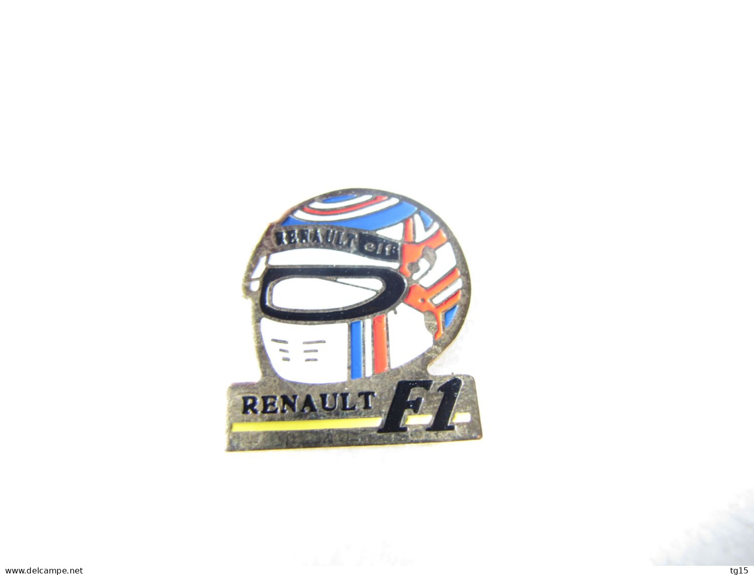 PIN'S    RENAULT  F 1  CASQUE NIGEL MANSELL - F1
