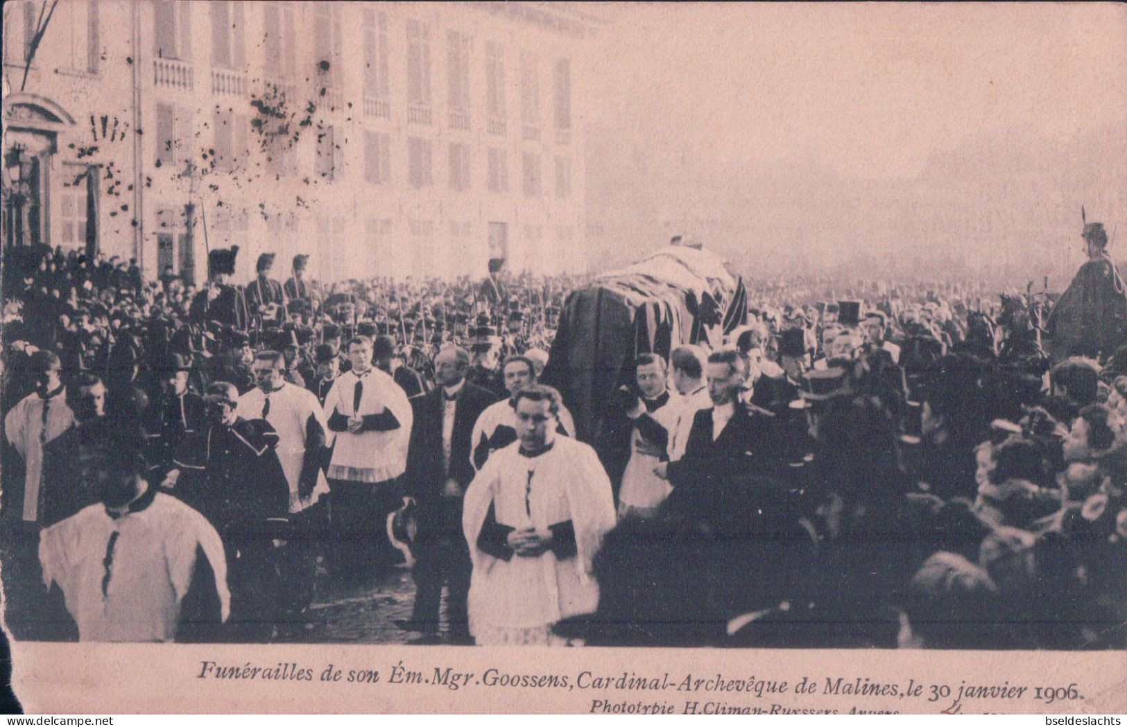 Funérailles De Son Em Mgr Goossens Cardinal Arceveque De Malines Le 30 Janvier 1906 - Malines