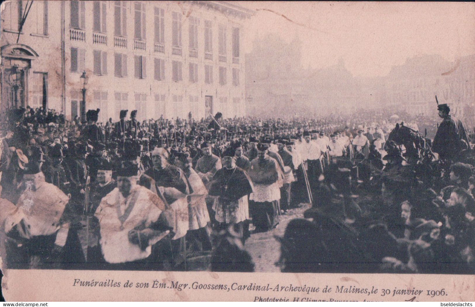 Funérailles De Son Em Mgr Goossens Cardinal Arceveque De Malines Le 30 Janvier 1906 - Malines