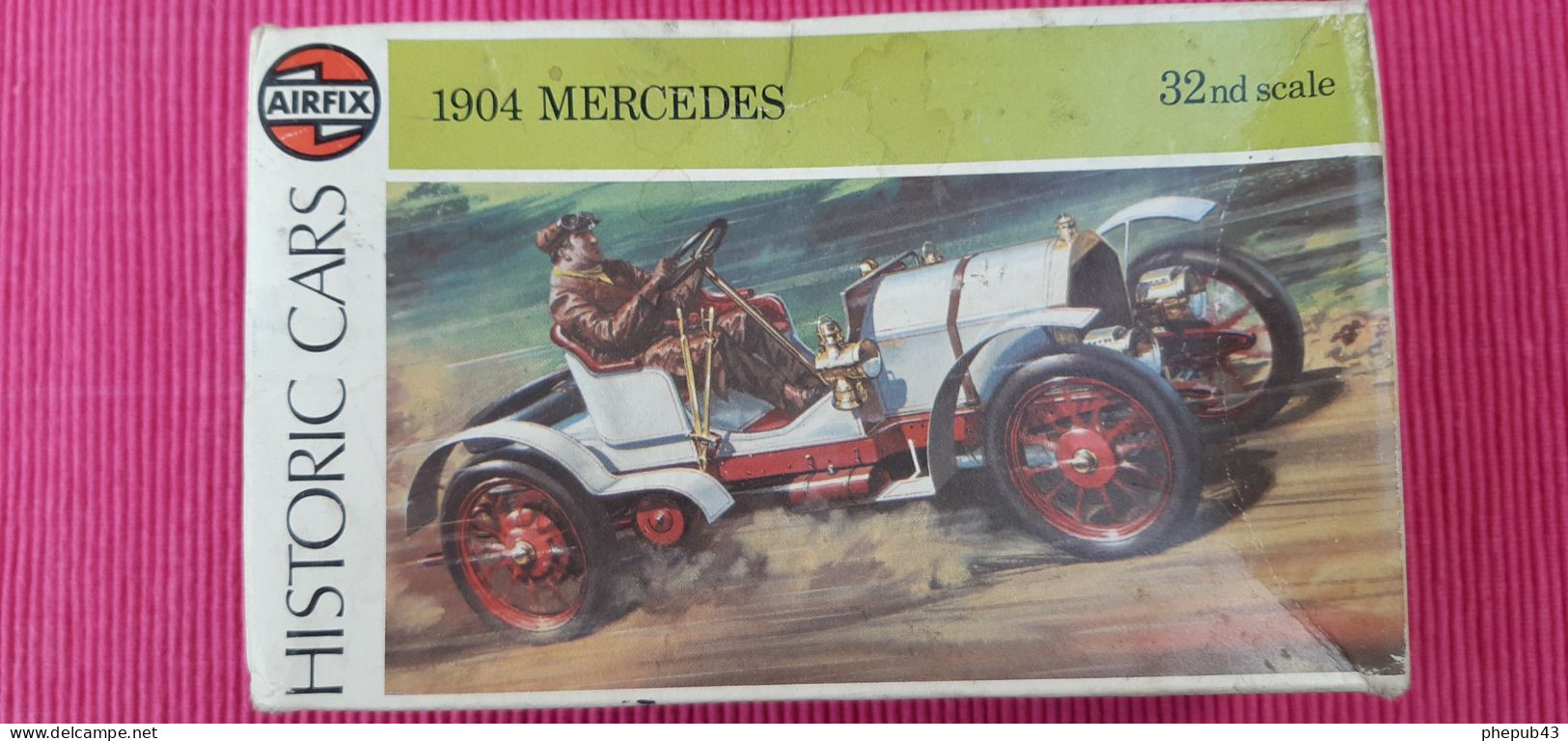 1904 Mercedes - 1901 - White & Red - Maquette à Monter (Construction Kit) - Historic Cars Airfix (1:32) - Cars