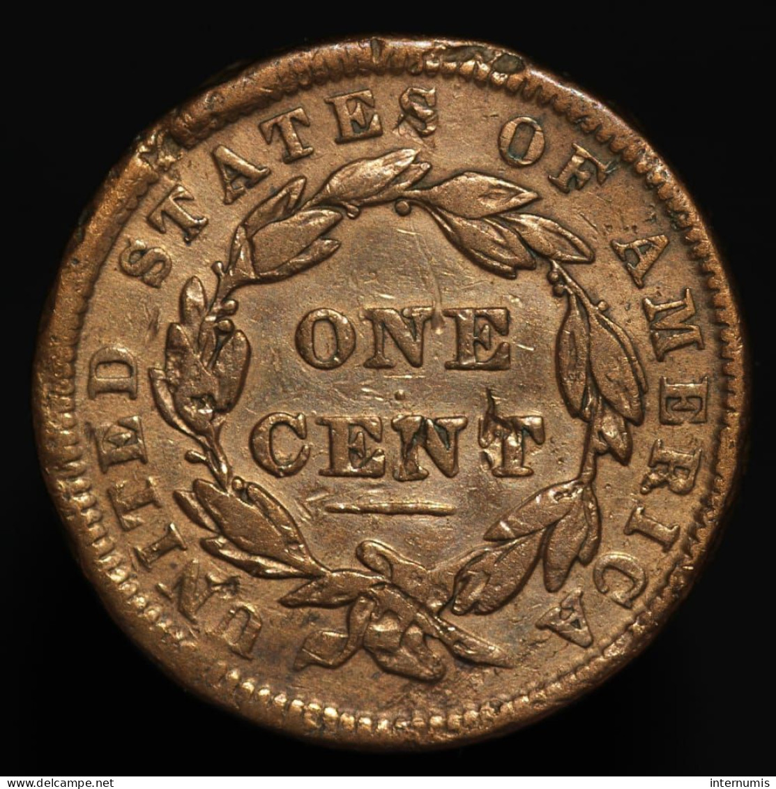 Etats-Unis / USA, Liberty Head, 1 Cent, 1838, Cuivre (Copper), TTB (EF), KM#45.2 - 1816-1839: Coronet Head (Testa Coronata