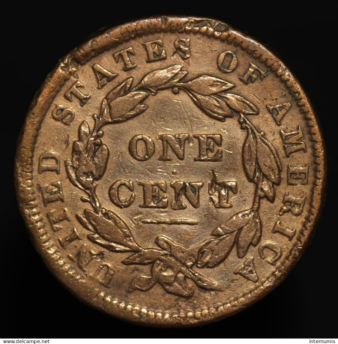 Etats-Unis / USA, Liberty Head, 1 Cent, 1838, Cuivre (Copper), TTB (EF), KM#45.2 - 1816-1839: Coronet Head (Tête Couronnée)