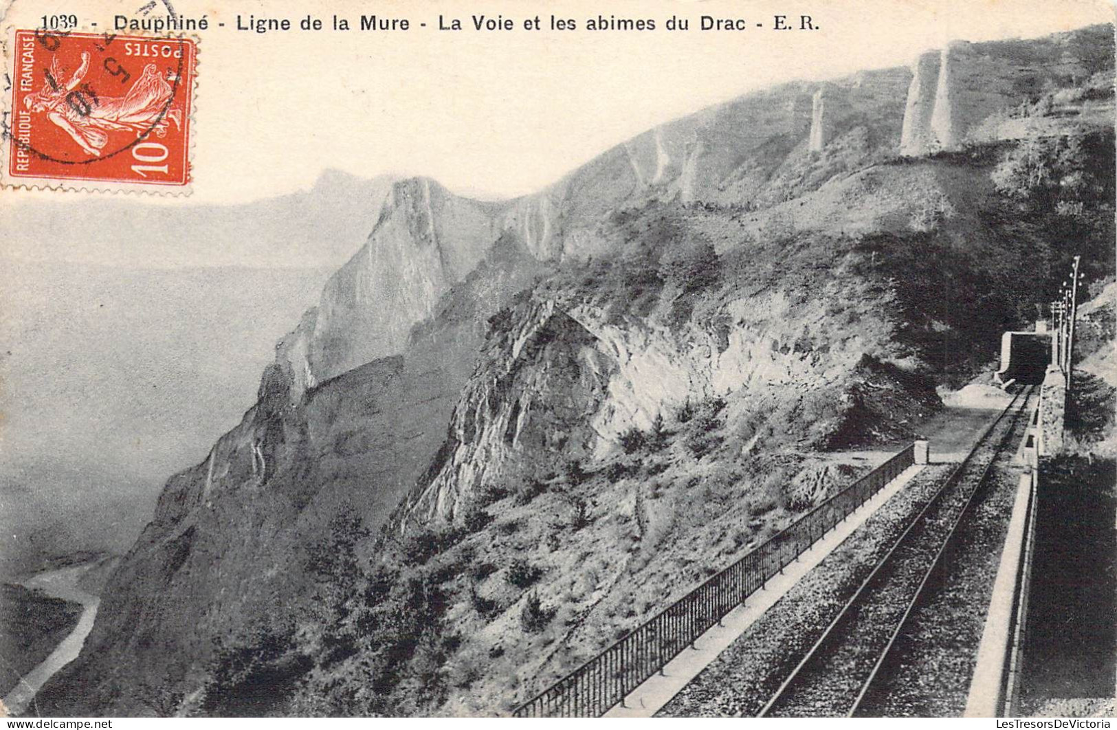 FRANCE - 38 - LIGNE DE LA MURE - La Voie Et Les Abimes Du Drac - E R - Carte Postale Ancienne - La Mure