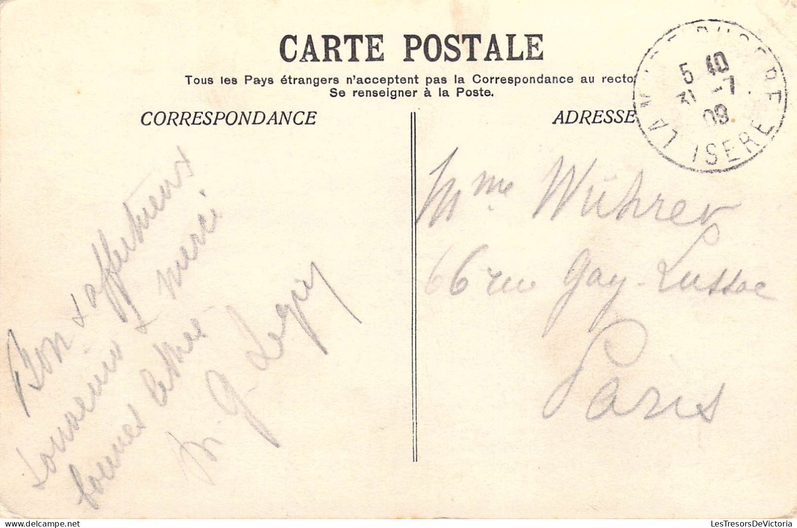 FRANCE - 38 - LIGNE DE LA MURE - La Voie Et Les Abimes Du Drac - E R - Carte Postale Ancienne - La Mure