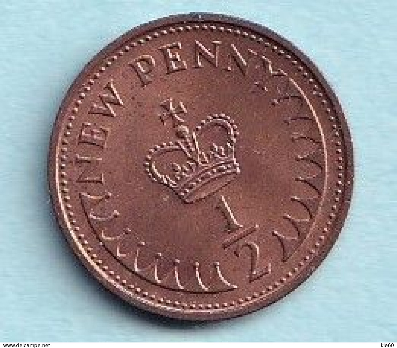 Great  Britain   - 1971 -  1/2  Pence  KM914 - 1/2 Penny & 1/2 New Penny