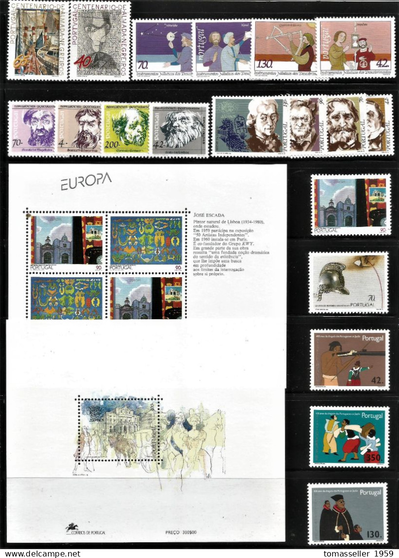 Portugal-1993-Full Year Set.(stamps,s/s,booklets)-MNH** - Ganze Jahrgänge