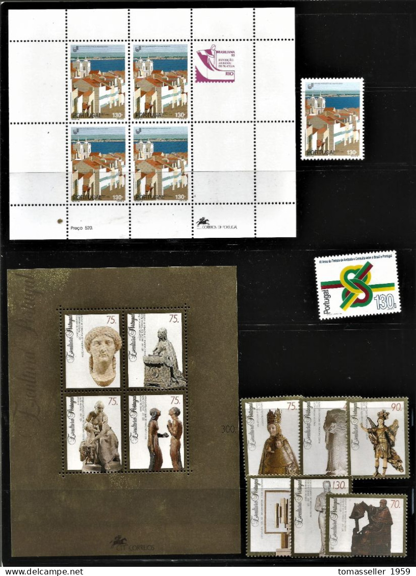 Portugal-1993-Full Year Set.(stamps,s/s,booklets)-MNH** - Ganze Jahrgänge