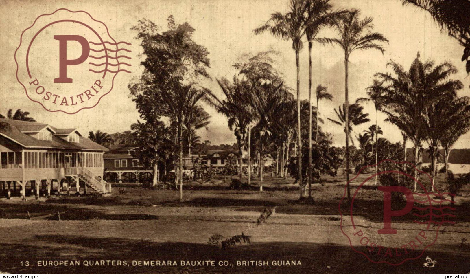 EUROPEAN QUARTERS DEMERARA BAUXITE BRITISH GUIANA GUYANE BRITANNIQUE GUAYANA - Guyana (ex Guyana Britannica)