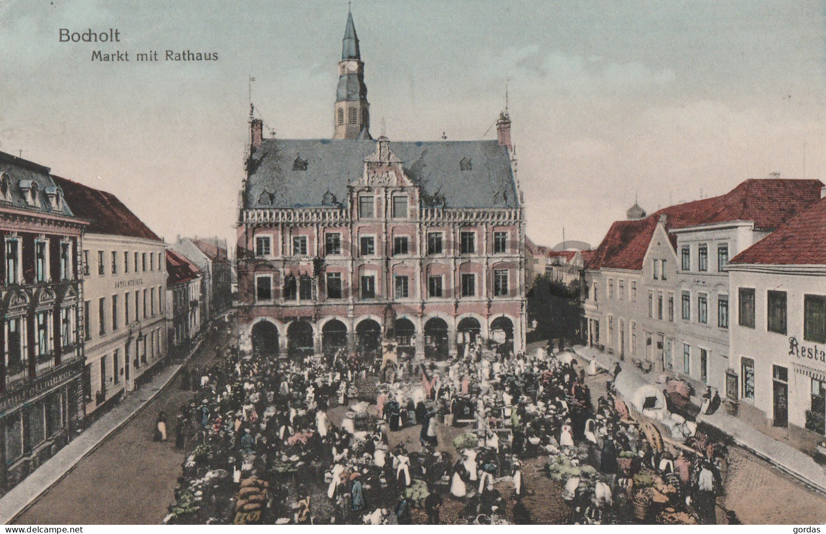 Germany - Bocholt - Markt Mit Rathaus - Censure WW1 - Feldpost - Bocholt