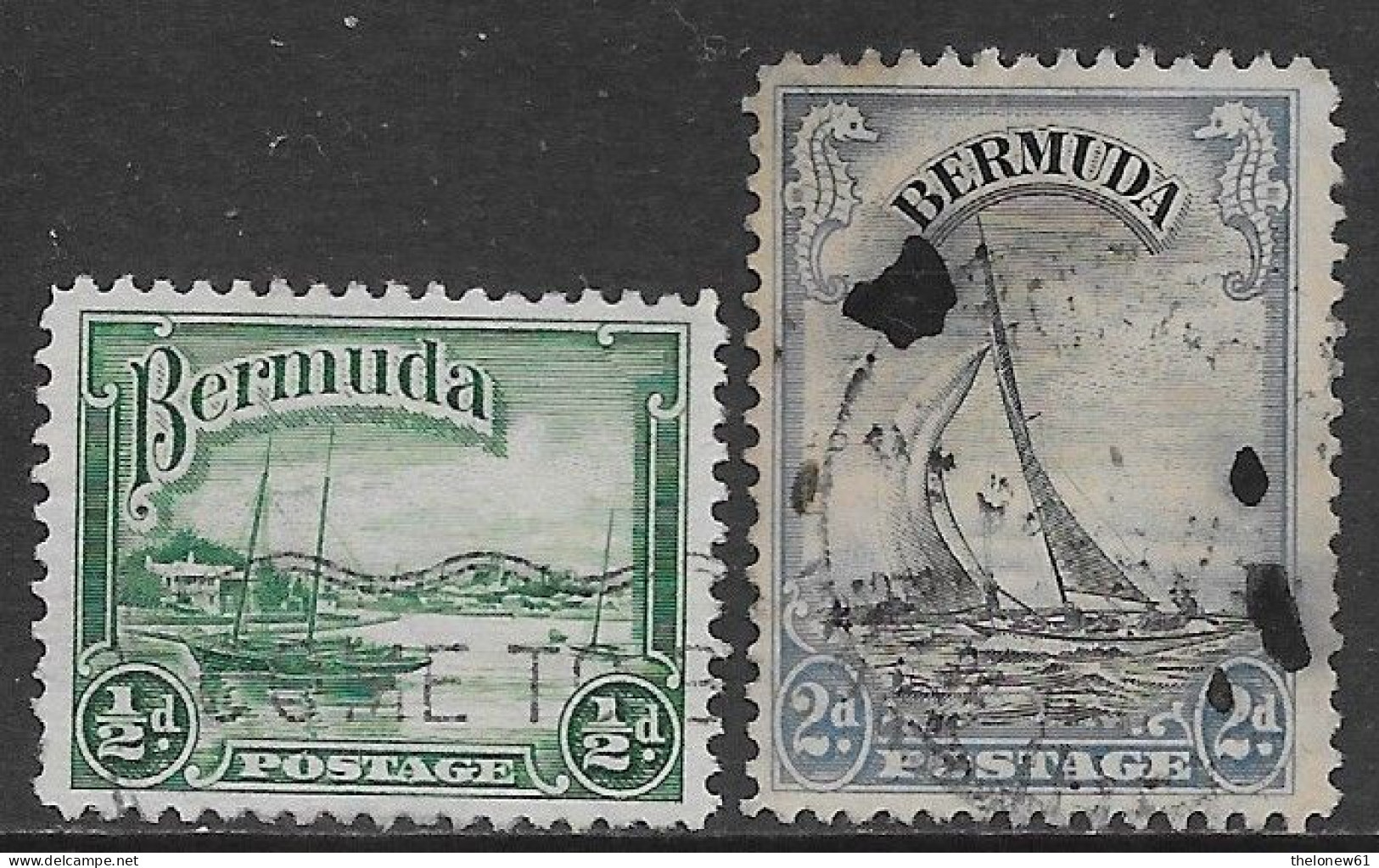 Bermuda British Colonies 1936 Landscapes 2val Mi N.89,92 US - Bermuda