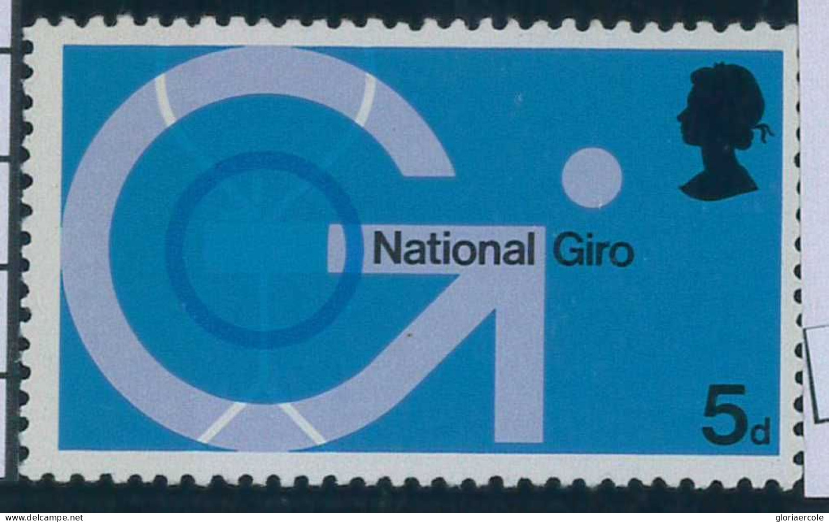 P0783 - GB -   STAMP  -  PHOSPHOR BAND SHIFTED   MNH National Giro BANKING - Errors, Freaks & Oddities (EFOs