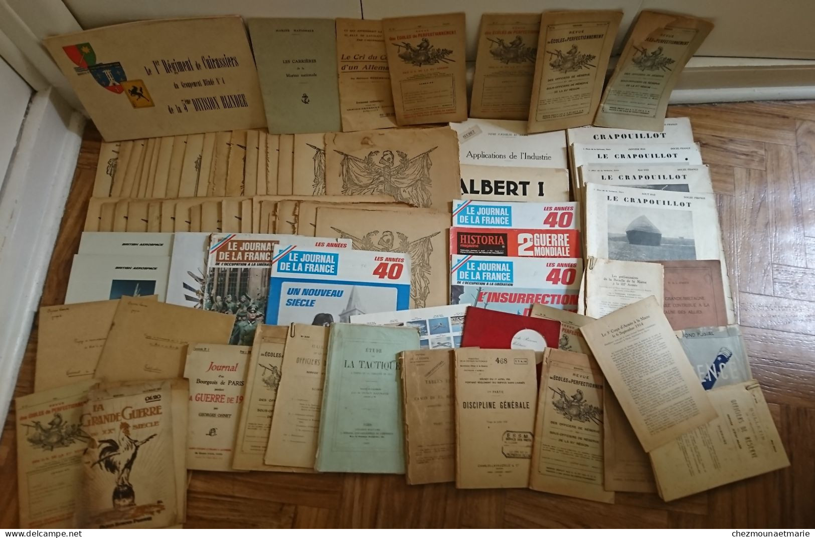 MILITAIRE MILITARIA GROS LOT DE LIVRES REVUES DOCUMENTS TOUT ETAT - Autres & Non Classés