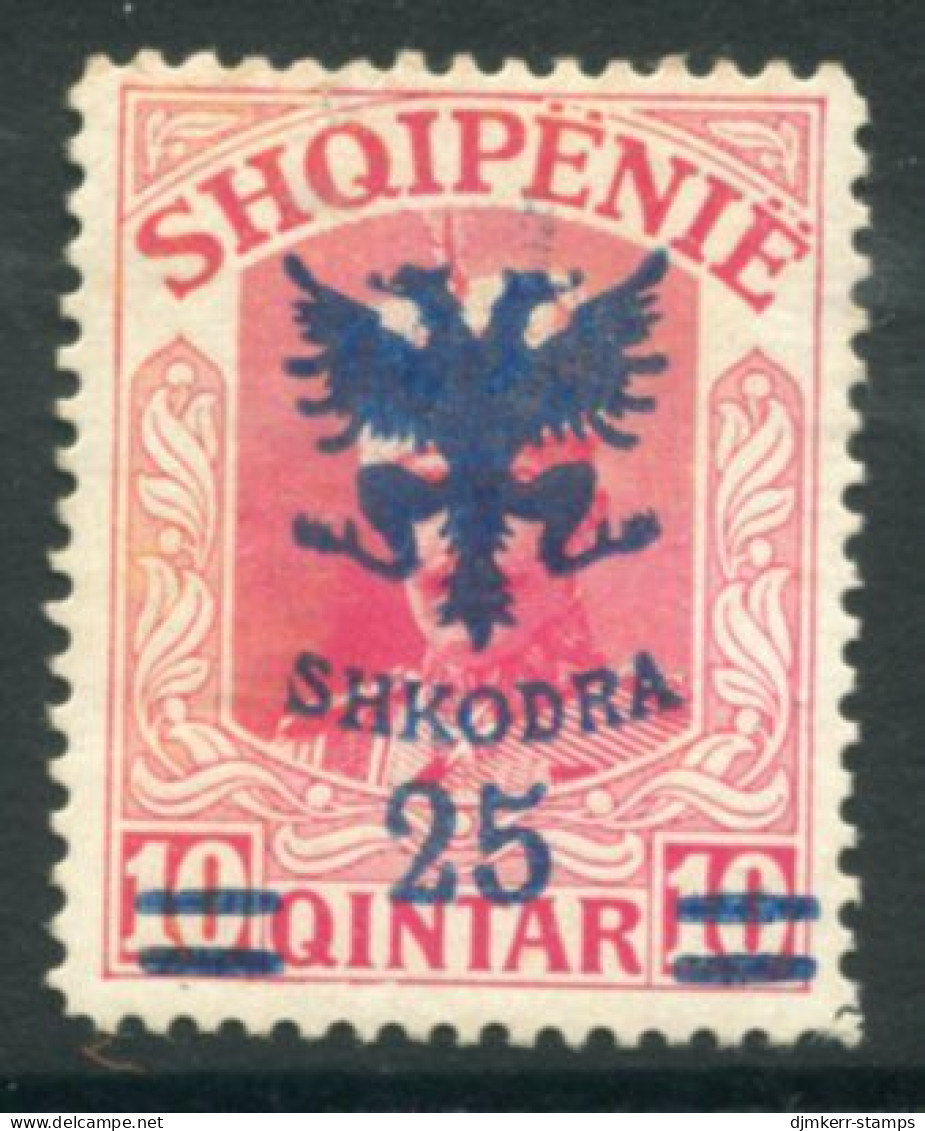 ALBANIA 1920 Overprint On Unissued Prince William 25 On 10 Q. MNH / **.  Michel 72 - Albanien