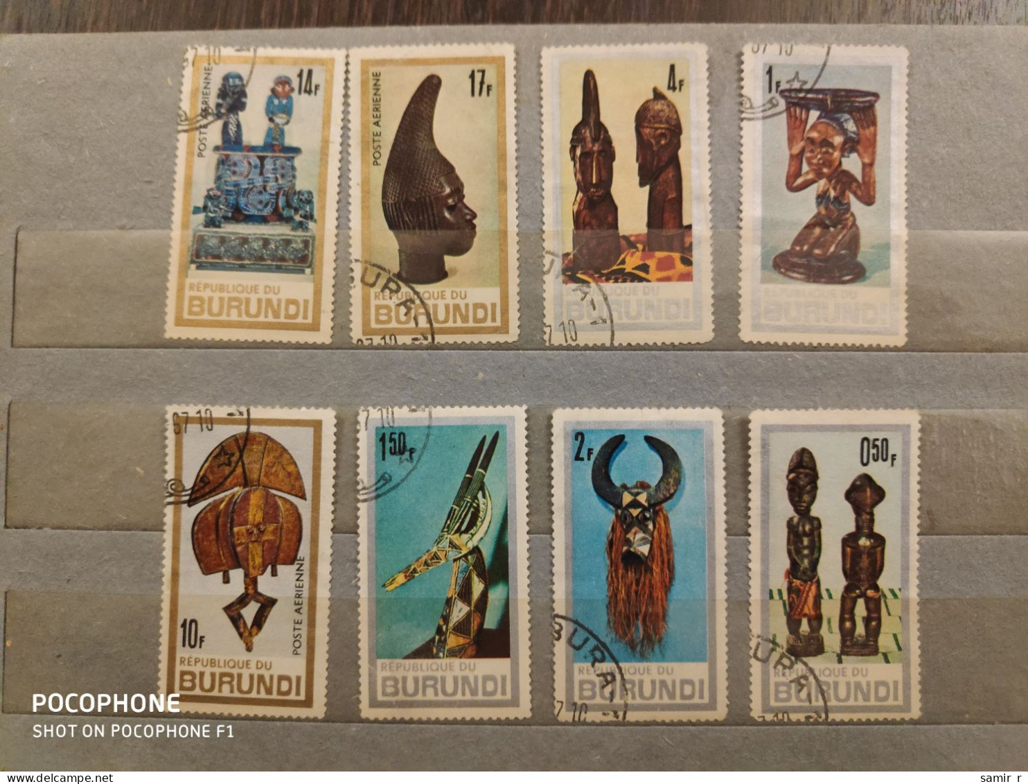 1967 Burundi	Art (F24) - Used Stamps