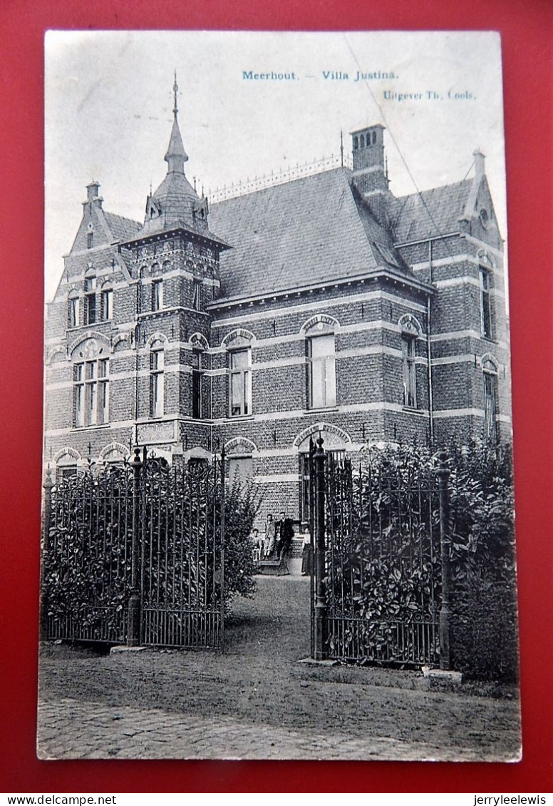 MEERHOUT   -Villa  Justina  -  1908 - Meerhout