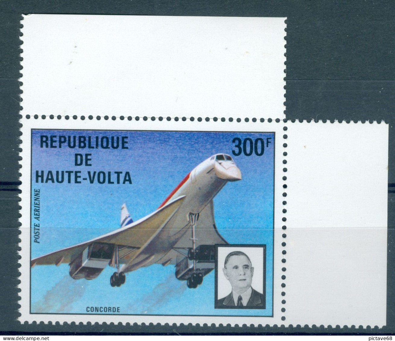 CONCORDE / DE GAULLE / HAUTE VOLTA / PA N° 168 * * - Concorde