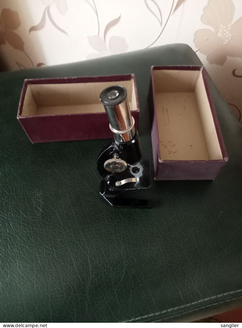 ANCIEN MICROSCOPE AVEC SA BOITE - Autres Appareils