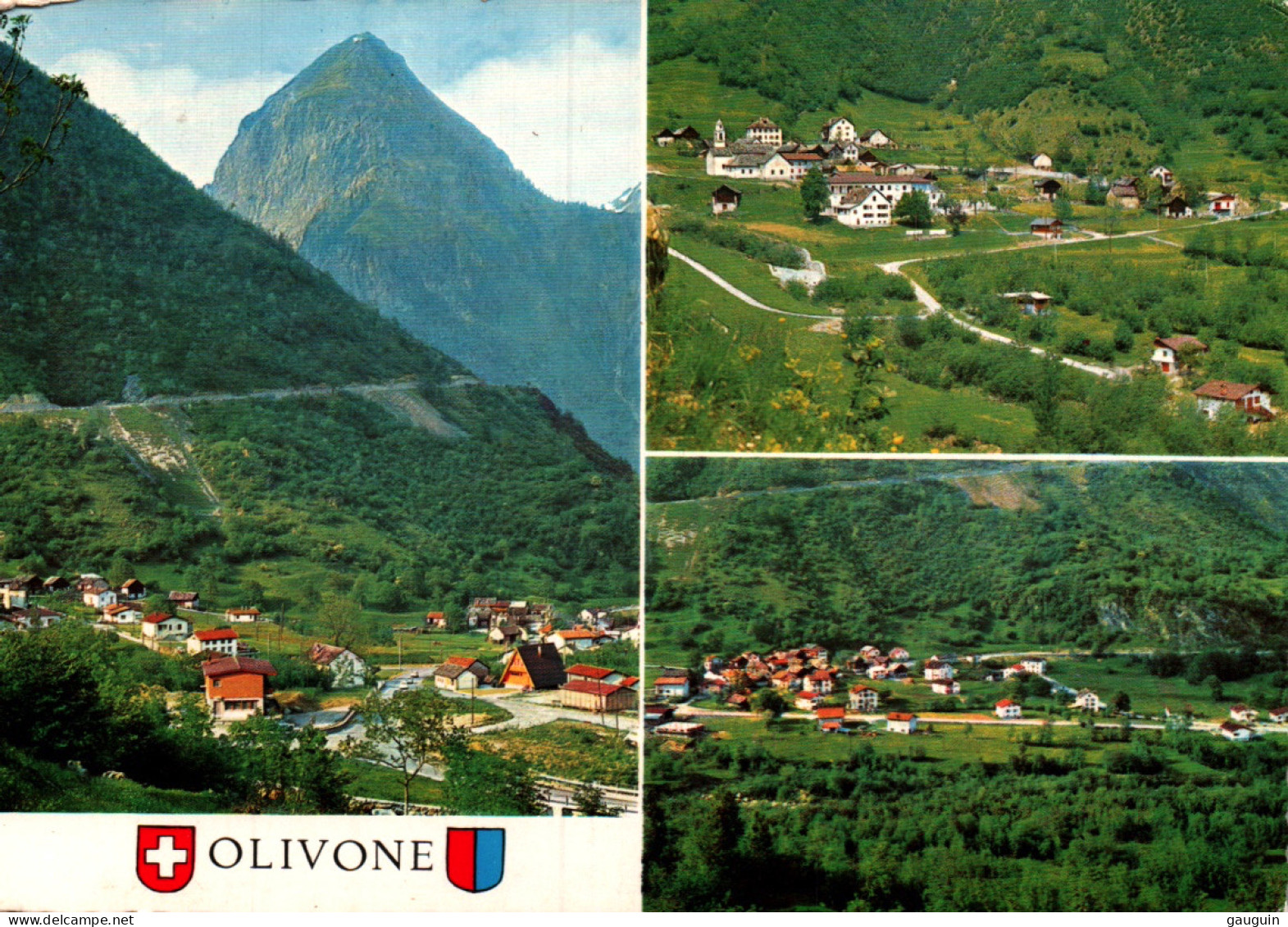 CPM - OLIVONE - Vues Panoramiques ... Edition Engelberger - Olivone