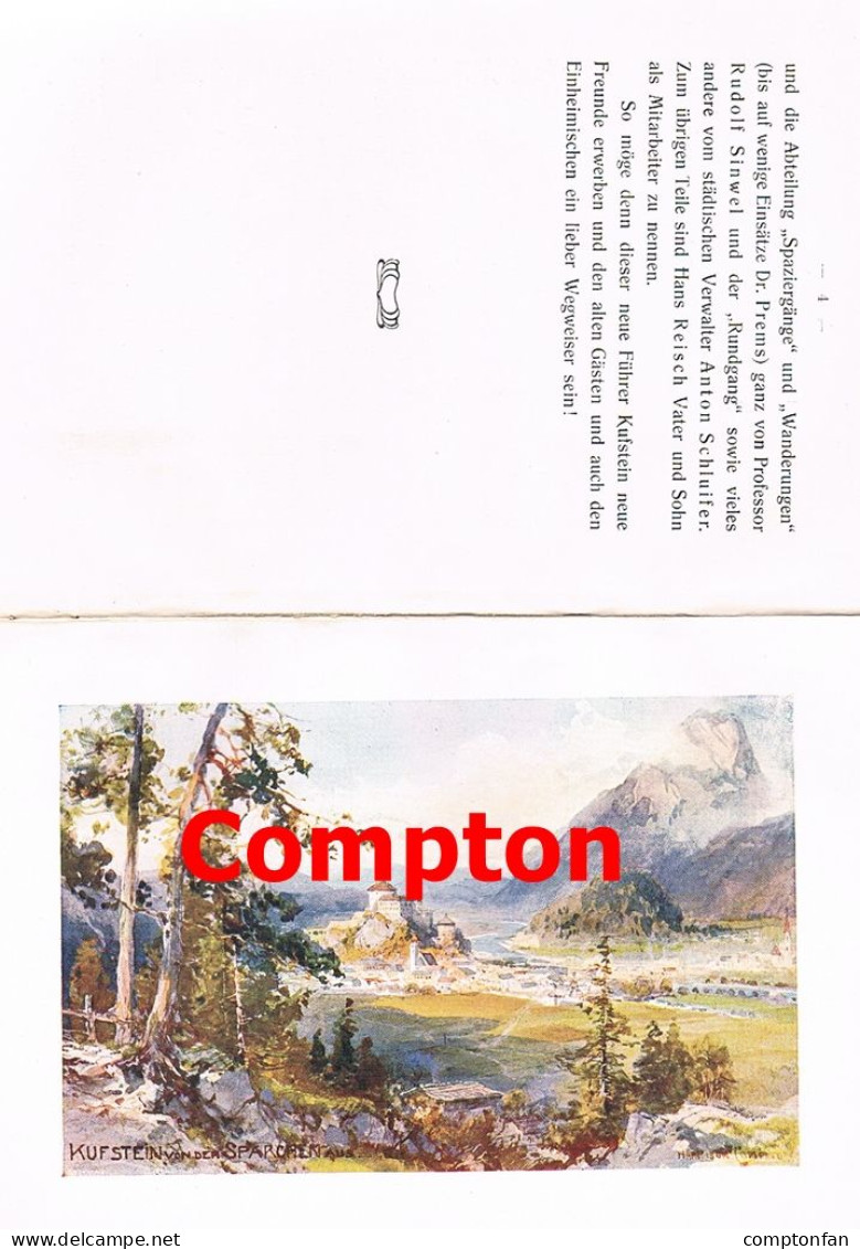 B100 873 Kufstein Und Umgebung Compton Absolute Rarität 1904 !! - Libros Antiguos Y De Colección