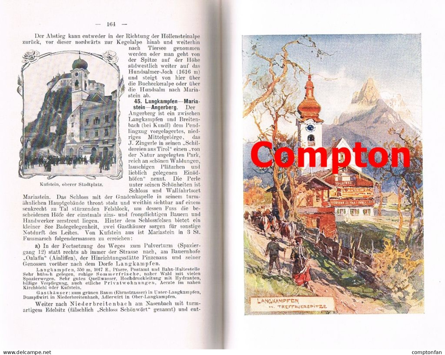 B100 873 Kufstein und Umgebung Compton absolute Rarität 1904 !!