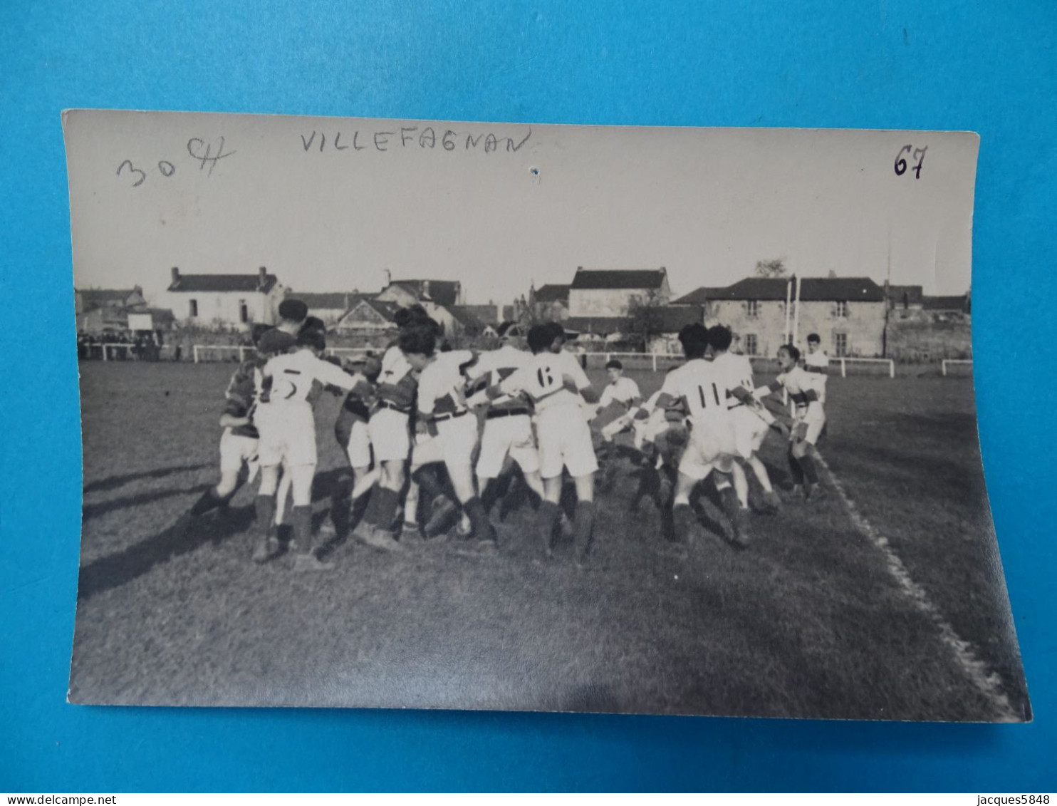 16 ) Villefagnan - N° - (photo Carte, Dos Blanc) - Rugby, Louis Jolly - Année: - EDIT: - Villefagnan
