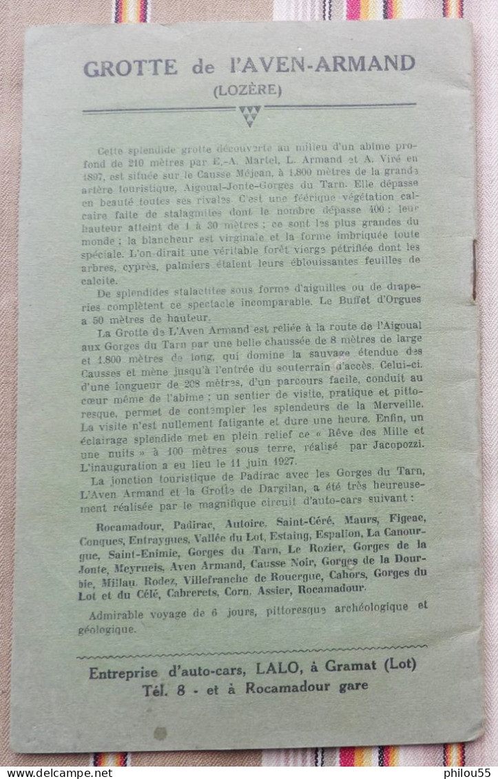 46 LOT PADIRAC 1928 Historique Et Description VERTUEL SAINT CERE - Midi-Pyrénées