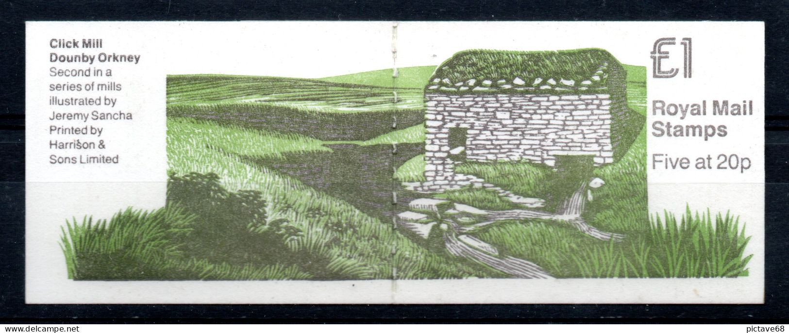 GRANDE BRETAGNE/MOULINS/ CARNET N° YVERT : C1435b CLICK MILLDOUNBY ORKNEY N°2 - Postzegelboekjes