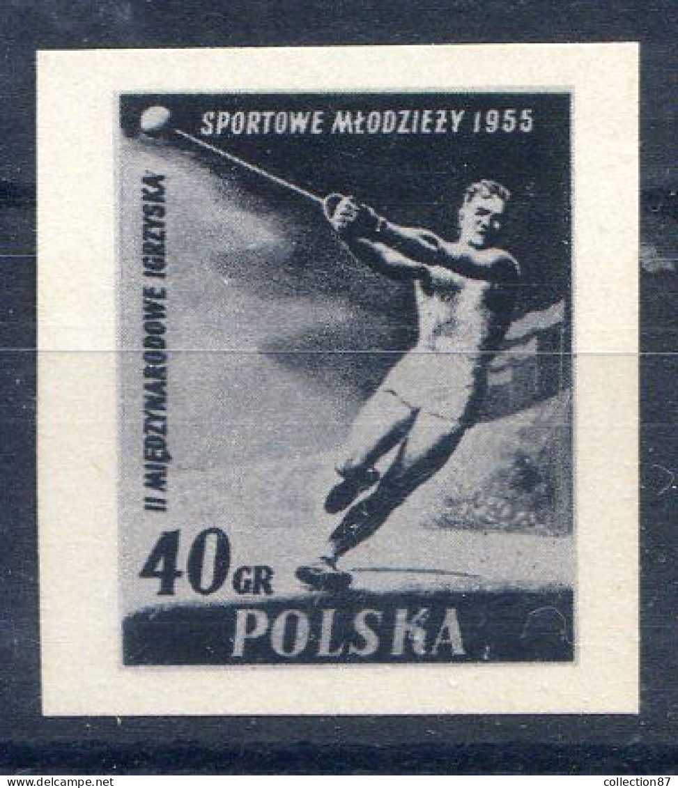 POLOGNE < ESSAI Yvert N° 828 - ATHLETISME  LANCEMENT Du MARTEAU - Prototype De Gravure - Errors & Oddities