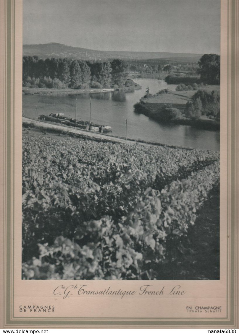 Compagnie Générale Transatlantique French Line1939 Paquebot Ile De France Dîner De Gala Menu - Menú