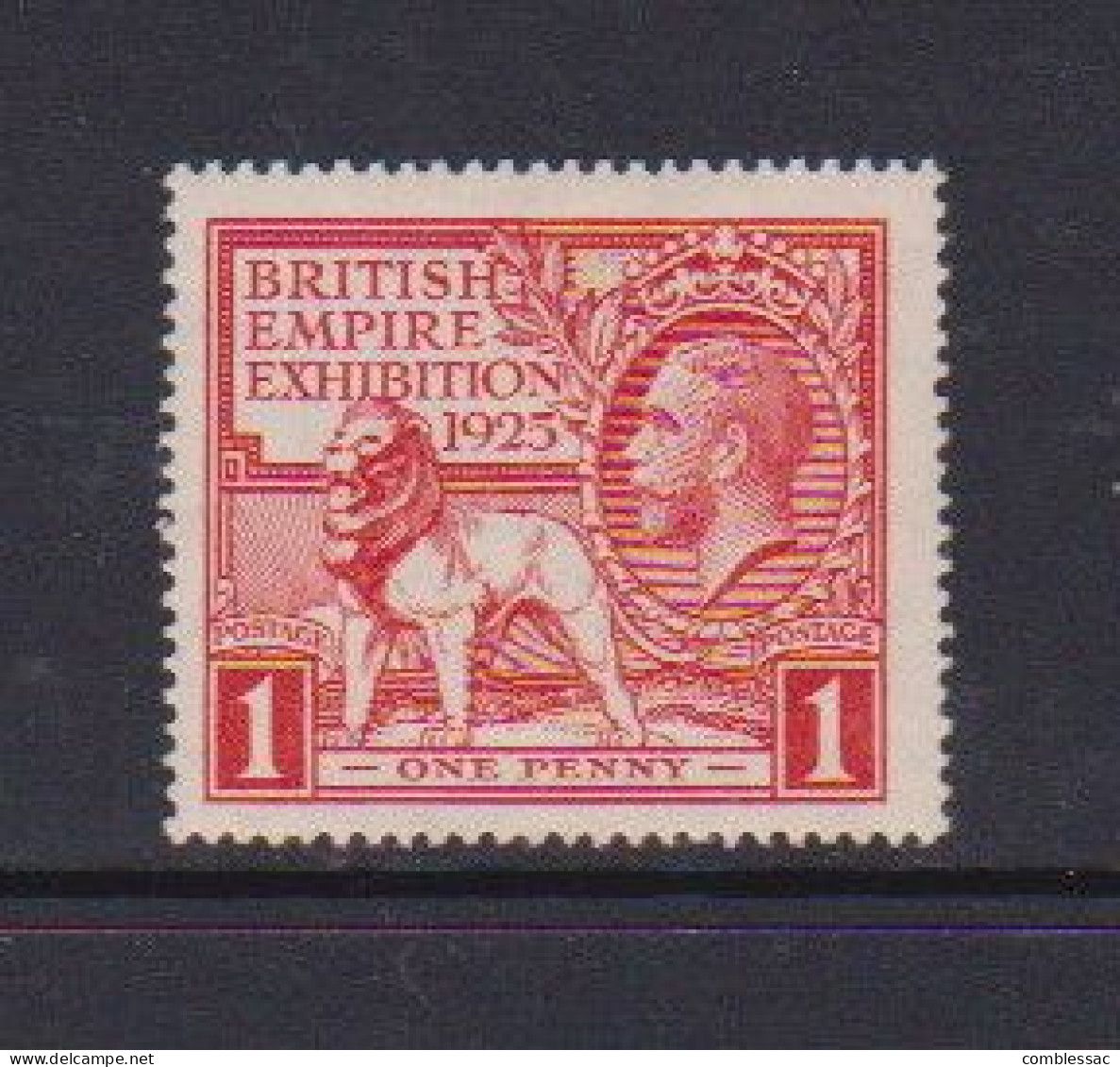 GREAT  BRITAIN    1925    British  Empire  Exhibition   1d  Red     MNH - Ongebruikt