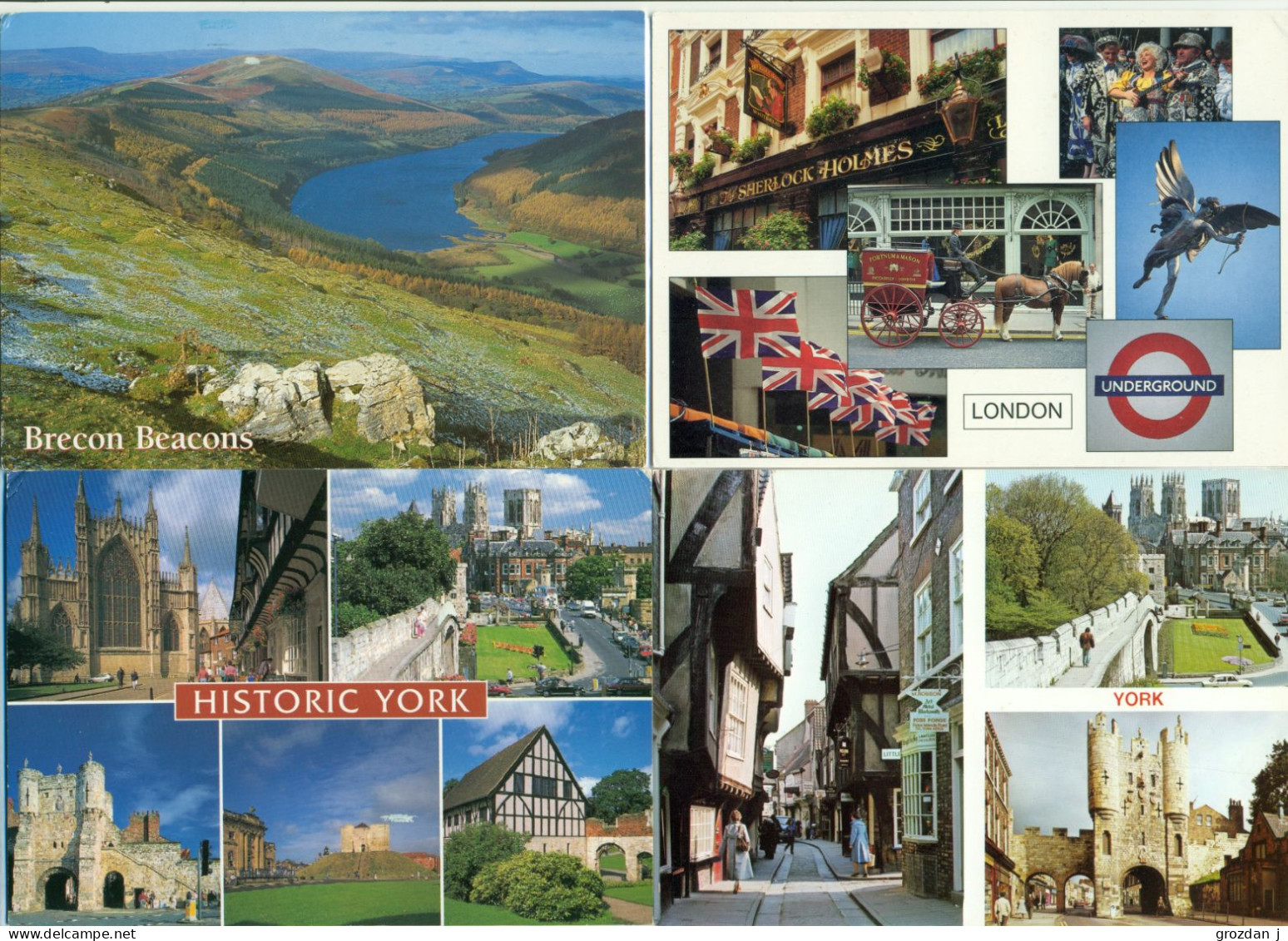 Lots No 2 & 3, 109 modern postcards, England, Wales, Scotland, Gibraltar, Ireland, FREE REGISTERED SHIPPING