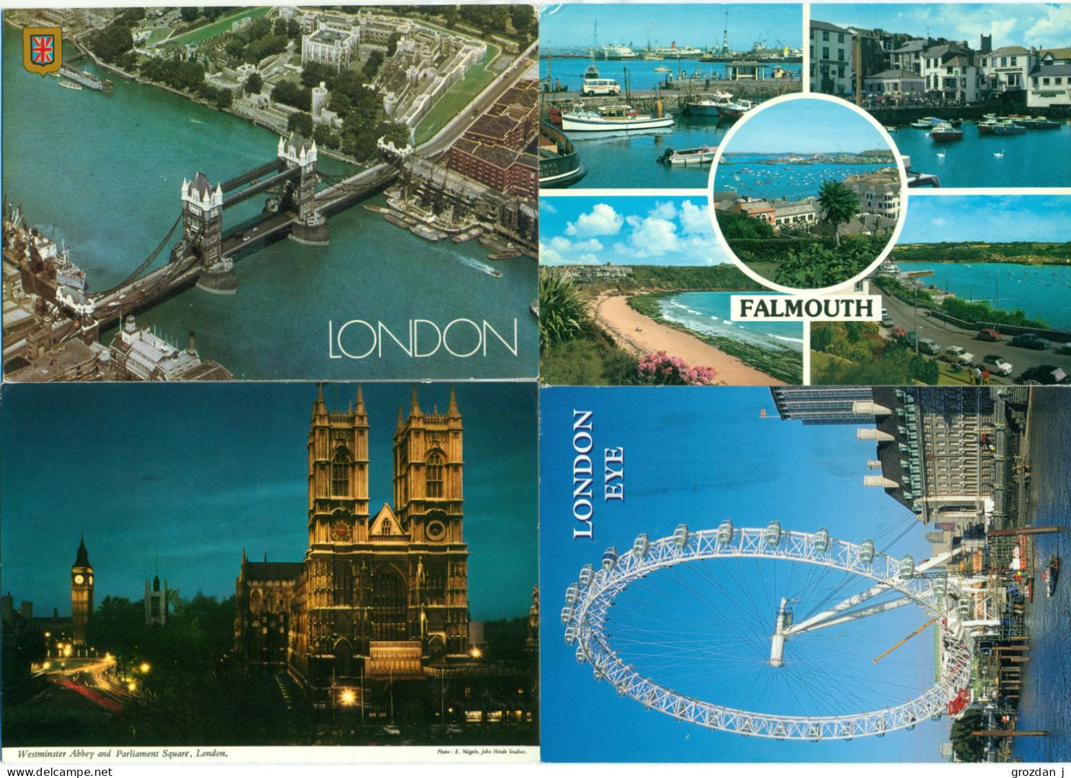 Lots No 2 & 3, 109 modern postcards, England, Wales, Scotland, Gibraltar, Ireland, FREE REGISTERED SHIPPING