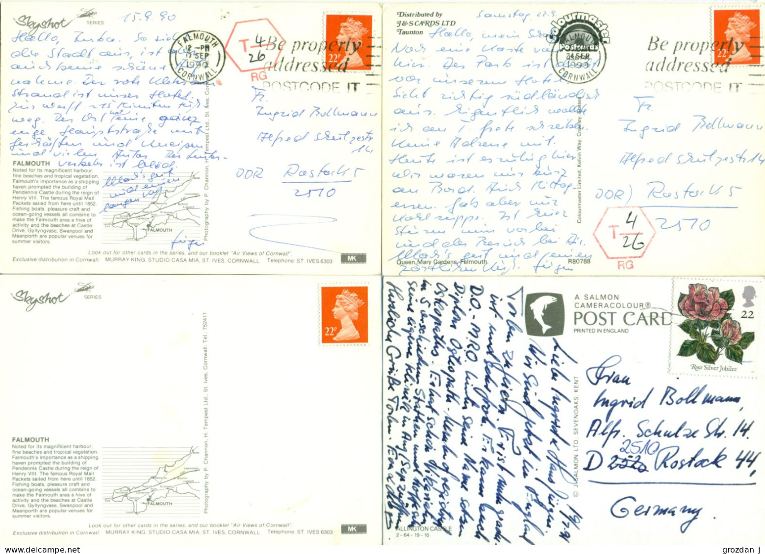 Lots No 2 & 3, 109 modern postcards, England, Wales, Scotland, Gibraltar, Ireland, FREE REGISTERED SHIPPING