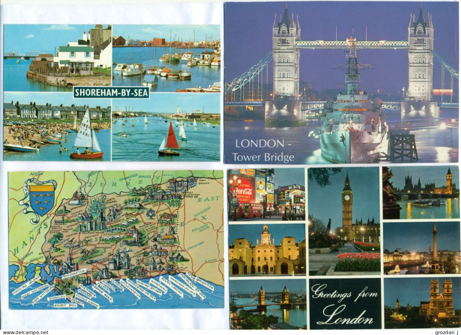 Lots No 2 & 3, 109 modern postcards, England, Wales, Scotland, Gibraltar, Ireland, FREE REGISTERED SHIPPING