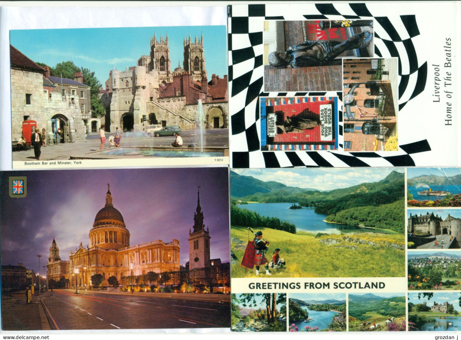 Lots No 2 & 3, 109 modern postcards, England, Wales, Scotland, Gibraltar, Ireland, FREE REGISTERED SHIPPING