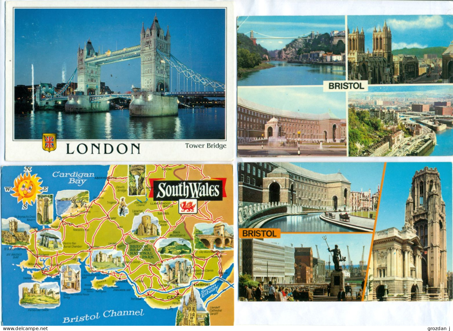 Lots No 2 & 3, 109 modern postcards, England, Wales, Scotland, Gibraltar, Ireland, FREE REGISTERED SHIPPING