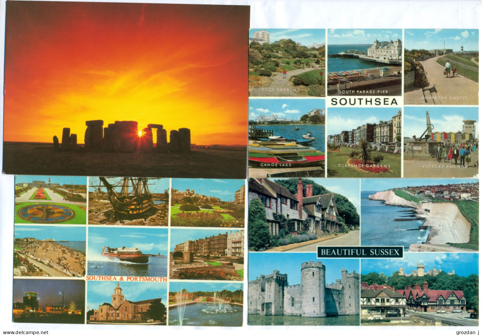 Lots No 2 & 3, 109 modern postcards, England, Wales, Scotland, Gibraltar, Ireland, FREE REGISTERED SHIPPING