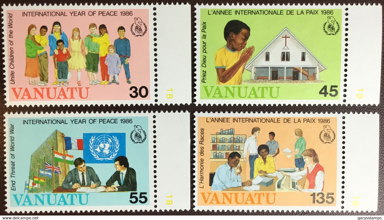 Vanuatu 1986 Christmas International Peace Year MNH - Vanuatu (1980-...)