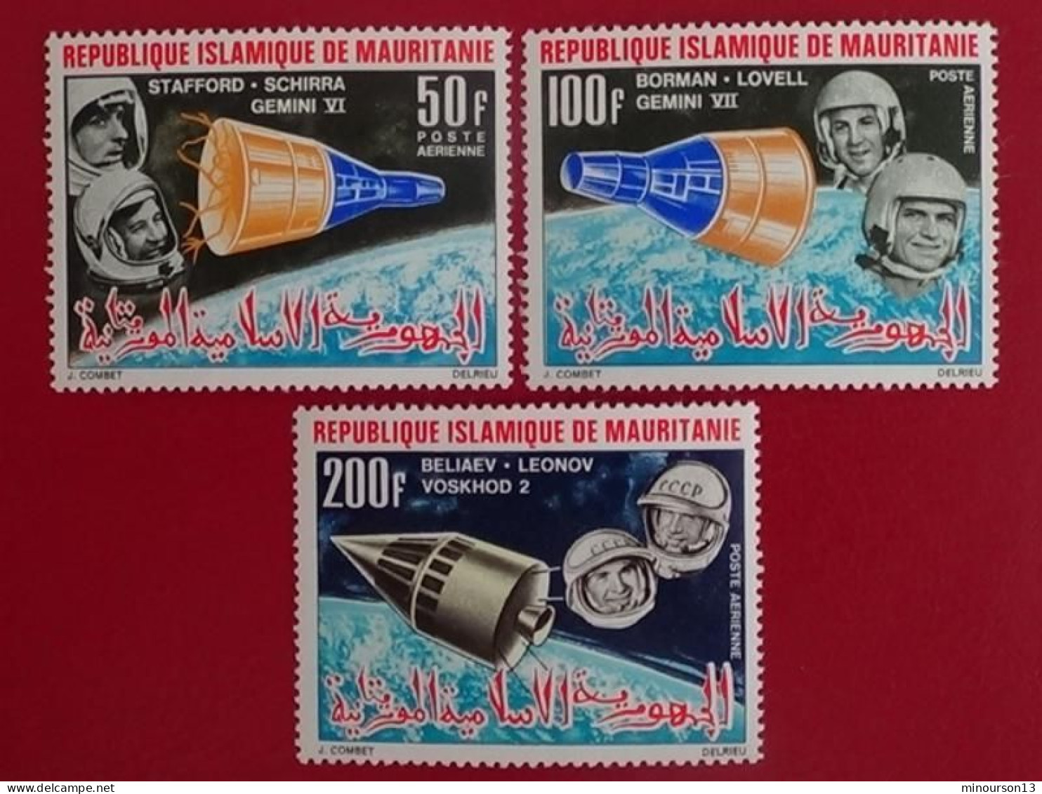 MAURITANIE 1966 P.A Y&T N° 51 à 53 ** - HOMMES DANS LE COSMOS - Mauritanie (1960-...)