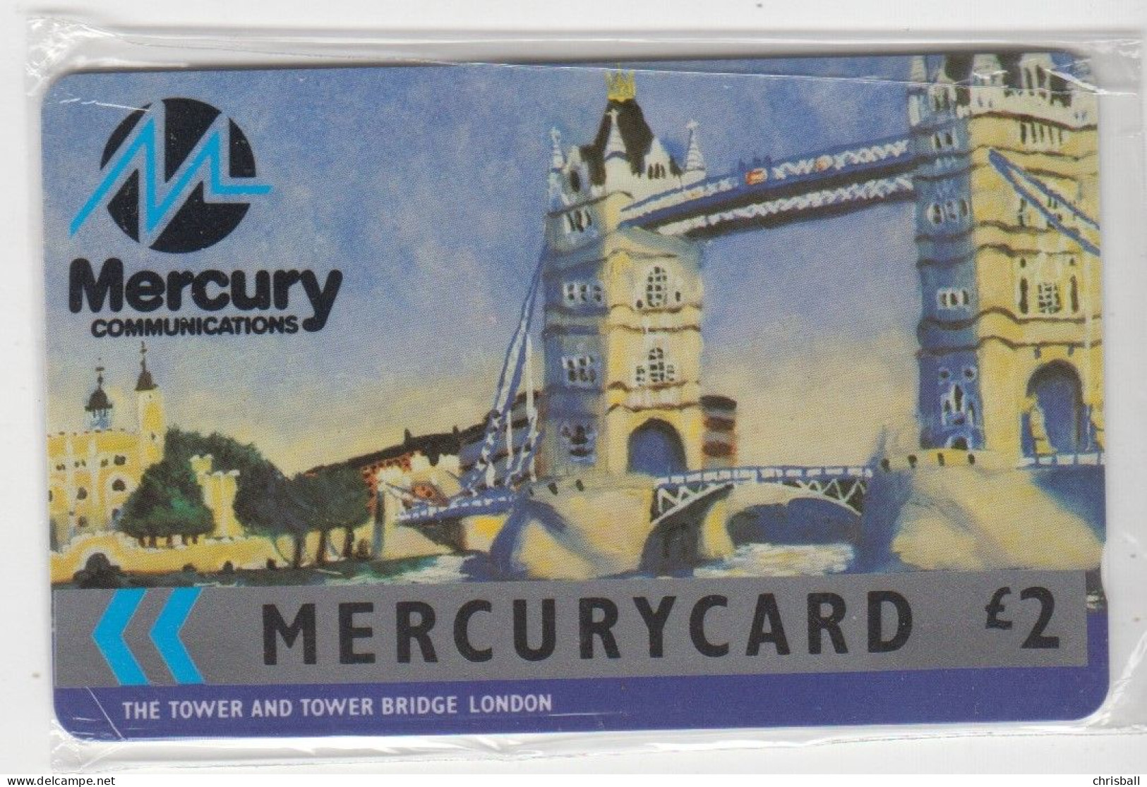 Mercury -  Phonecard - 'Tower Bridge'  - Mint Wrapped £2 - [ 4] Mercury Communications & Paytelco