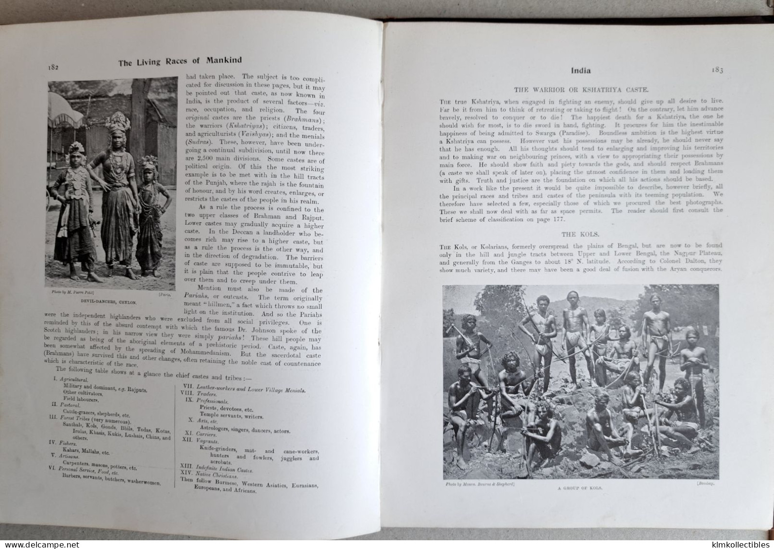 LIVING RACES OF MAN KIND - HN HUTCHINSON - TYPES ET SCENES ETHNIC ETHNIQUE  - CHINA BURMA INDIA AFRICA